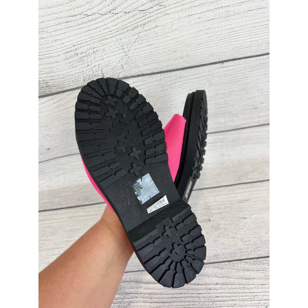 Torrid Women's Black & Pink Chunky Flatform Slip On Sandals Size 11 Wide - Picture 5 of 7